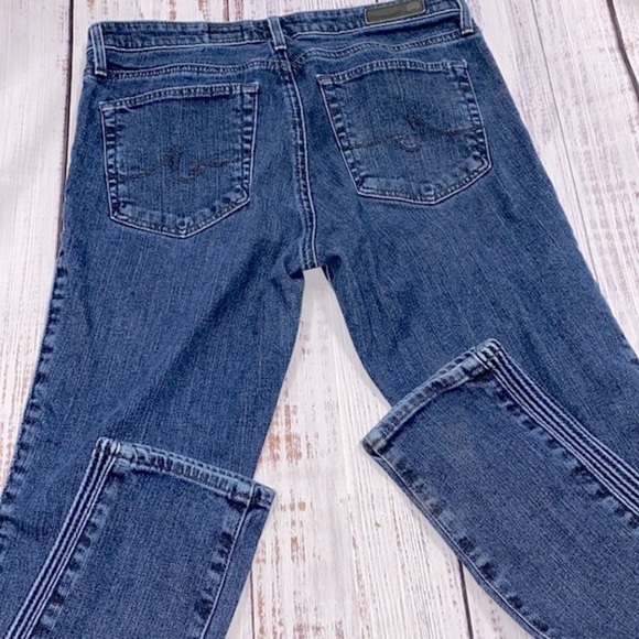 AG Adriano Goldschmeid the prima ankle pintucked cigarette ankle jeans size 27R - Picture 10 of 13